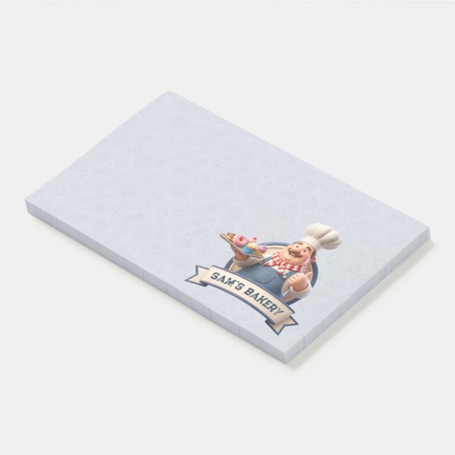 Bloco De Notas Bakery Store Pastry Chef Desserts Sweets Cake Shop (Inclinado)