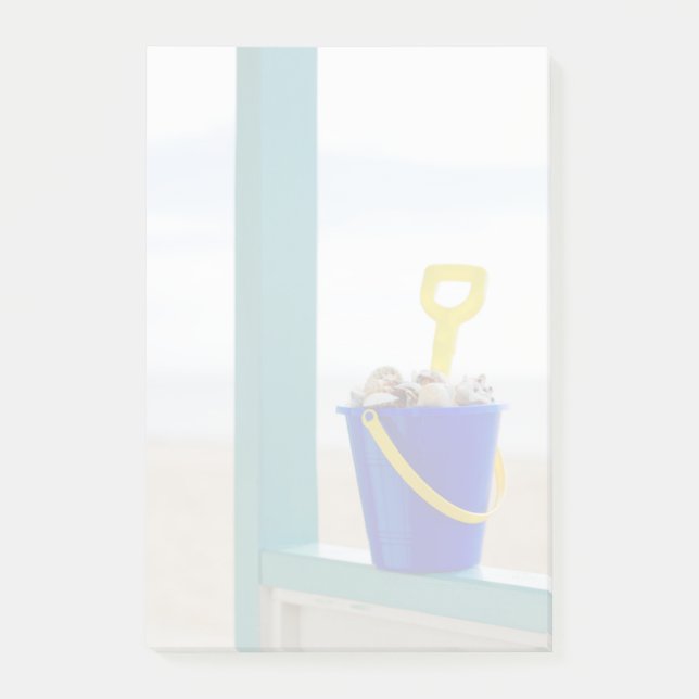 Bloco De Notas Balde enchido com os Seashells (Frente)