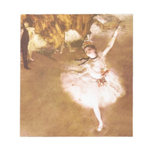 Bloco De Notas Balé Dancer Degas Star Painting