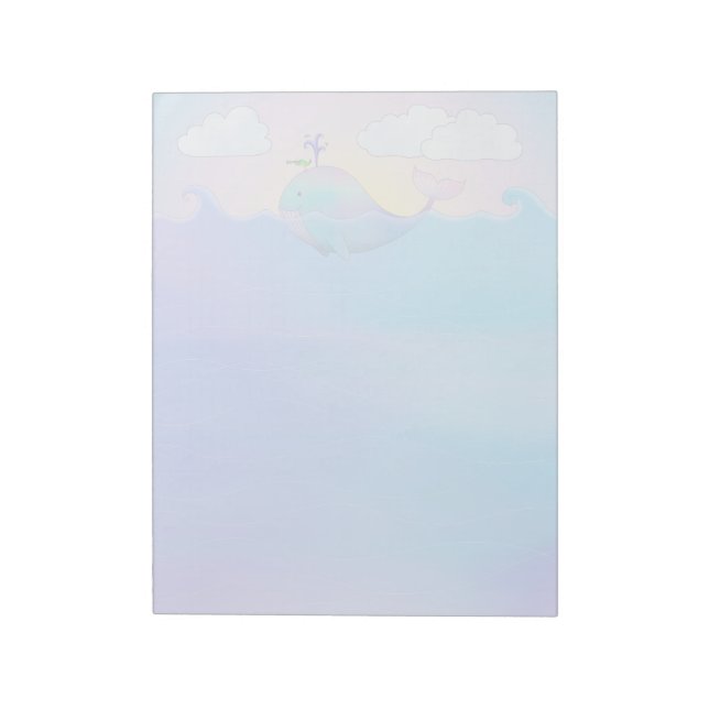 Bloco De Notas Baleia - Notepad de 11" x 8,5" (Invertido)