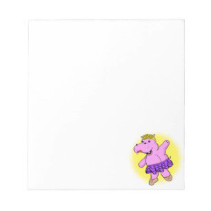 Bloco De Notas Ballerina Hippo Com Tutu
