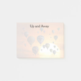 Bloco De Notas Balões de ar quente em bilhetes de posto de voo