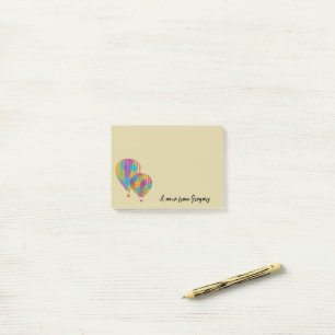 Bloco De Notas Balões de Ar Quente Pintados Pintados Personalizad