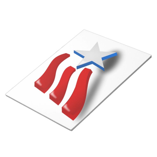 BLOCO DE NOTAS BANDEIRA AMERICANA (Inclinado)