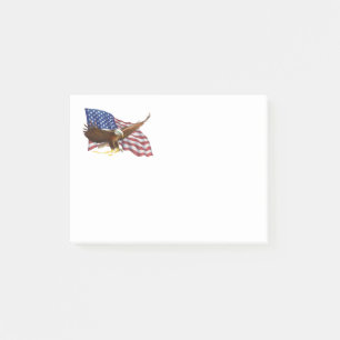 Bloco De Notas Bandeira Americana e Águia