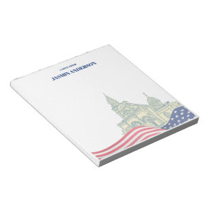 Bloco De Notas Bandeira Americana Personalizada Patriótica EUA
