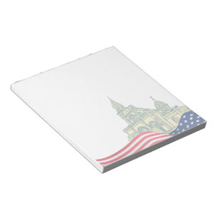 Bloco De Notas Bandeira Americana Personalizada Patriótica EUA