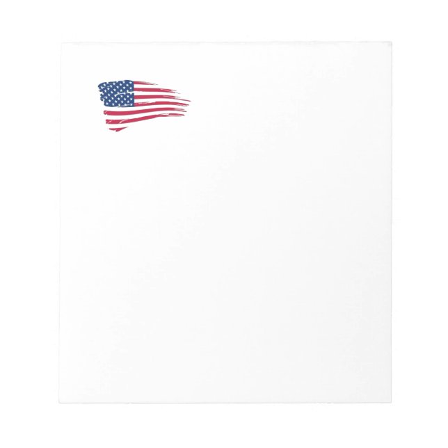 Bloco De Notas Bandeira Americana Tatuada (Frente)
