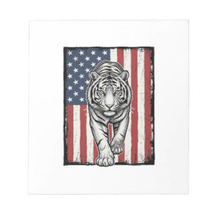 Bloco De Notas Bandeira Americana Vintage Gravada Patriótica do T