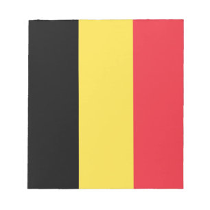 Bloco De Notas Bandeira belga patriótica