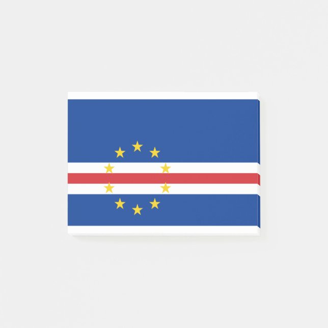 Bloco De Notas Bandeira Cabo Verde (Frente)
