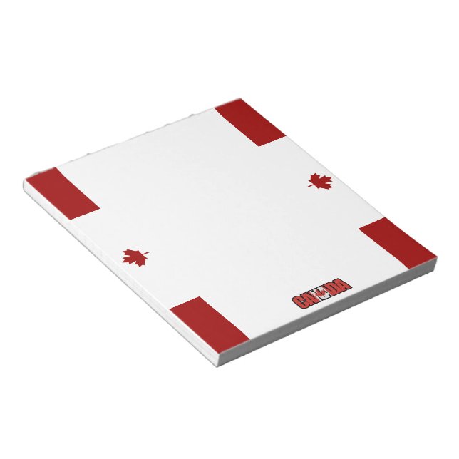 Bloco De Notas bandeira canadense (Inclinado)