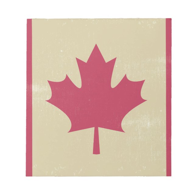 Bloco De Notas bandeira canadiana grunge (Frente)
