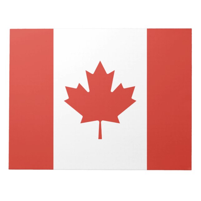 Bloco De Notas Bandeira Canadiana (Maple Leaf) (Canadá) (Frente)