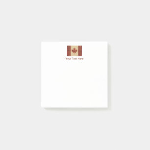 Bloco De Notas Bandeira Canadiana No Latido De Nascimento Interio