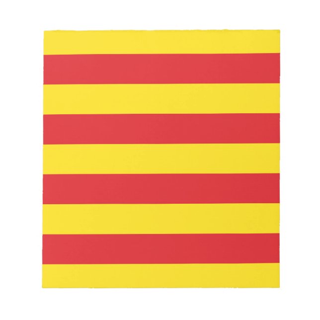 Bloco De Notas Bandeira Catalã (Frente)