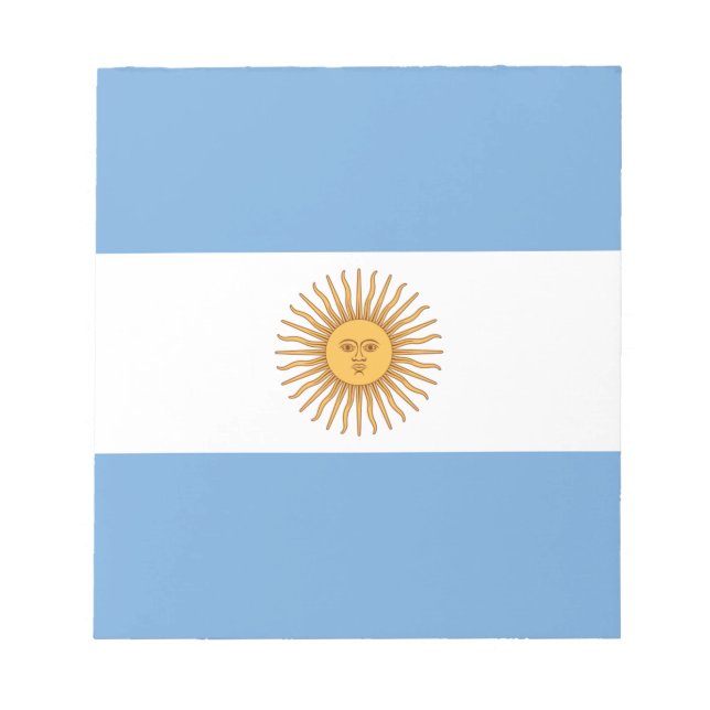 Bloco De Notas Bandeira da Argentina (Frente)