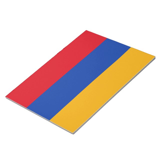 Bloco De Notas Bandeira da Armênia (Inclinado)