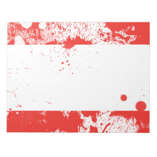 Bloco De Notas Bandeira da Áustria