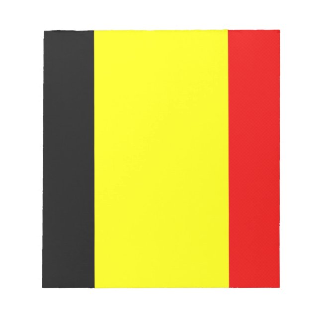 Bloco De Notas Bandeira da Bélgica (Frente)