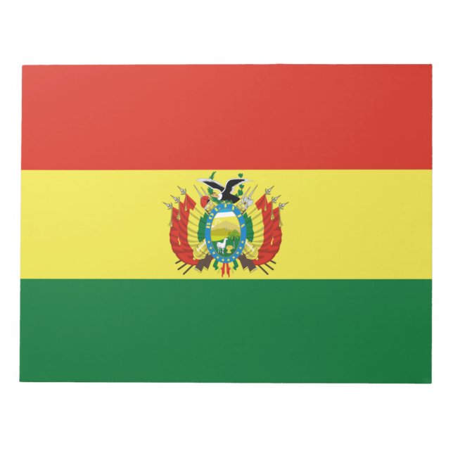 Bloco De Notas Bandeira da Bolívia (Frente)