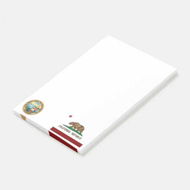 Bloco De Notas bandeira da Califórnia (Inclinado)