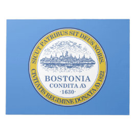 Bloco De Notas Bandeira da Cidade de Boston (Massachusetts)