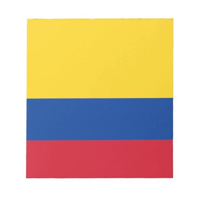 Bloco De Notas Bandeira da Colômbia (Frente)