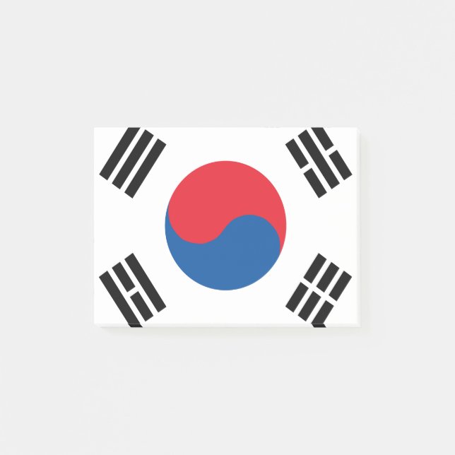 Bloco De Notas Bandeira da Coreia do Sul (Frente)