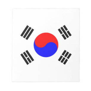 Bloco De Notas Bandeira da Coreia do Sul