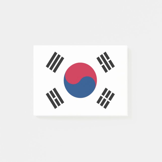Bloco De Notas Bandeira da Coreia do Sul (Frente)
