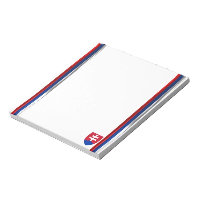 Bloco De Notas Bandeira da Eslováquia (Invertido)