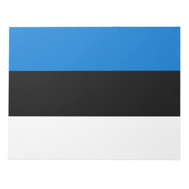 Bloco De Notas Bandeira da Estônia (Frente)