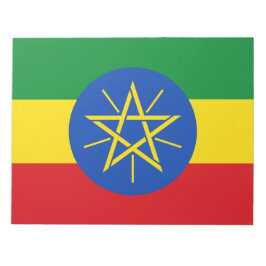 Bloco De Notas Bandeira da Etiópia