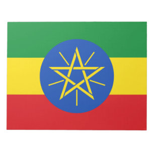 Bloco De Notas Bandeira da Etiópia