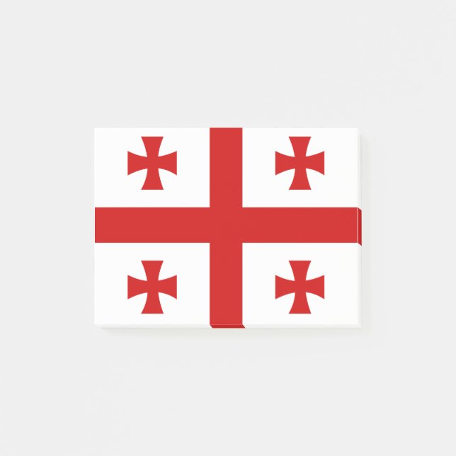 Bloco De Notas Bandeira da Geórgia (Frente)