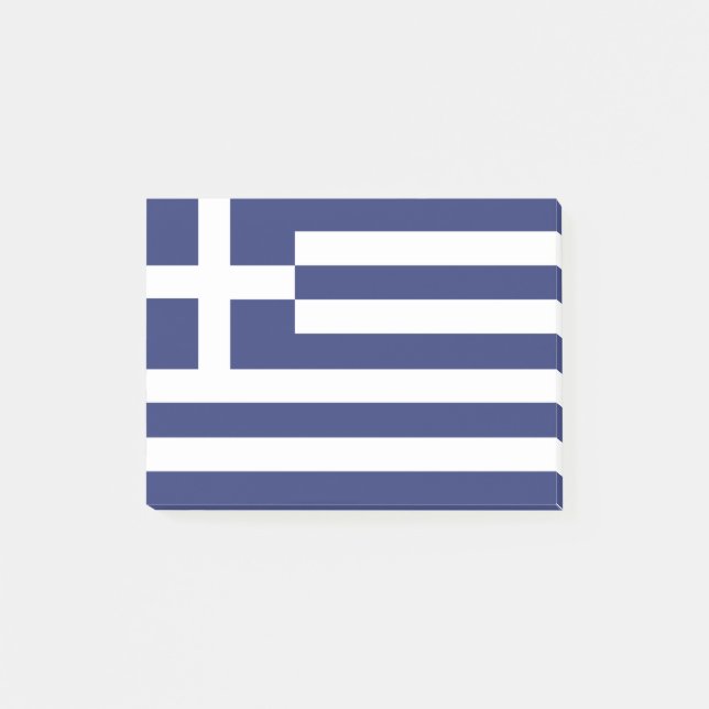 Bloco De Notas Bandeira da Grécia (Frente)
