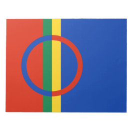 Bloco De Notas Bandeira da Lapónia (Natal) (Sami) (Laplander)