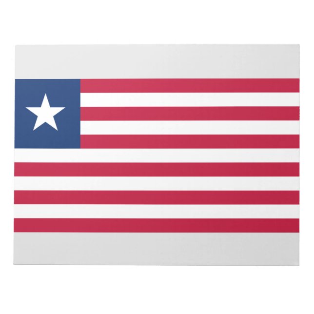 Bloco De Notas Bandeira da Libéria (Libéria) (Frente)