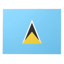 Bloco De Notas Bandeira da Lúcia Santo (Rua Lúcia) (Caribe)
