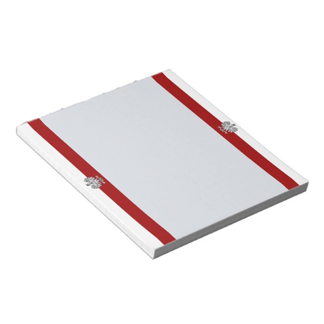 Bloco De Notas Bandeira da Polônia (Inclinado)