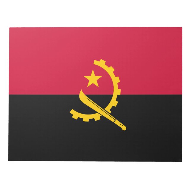 Bloco De Notas Bandeira de Angola (Frente)