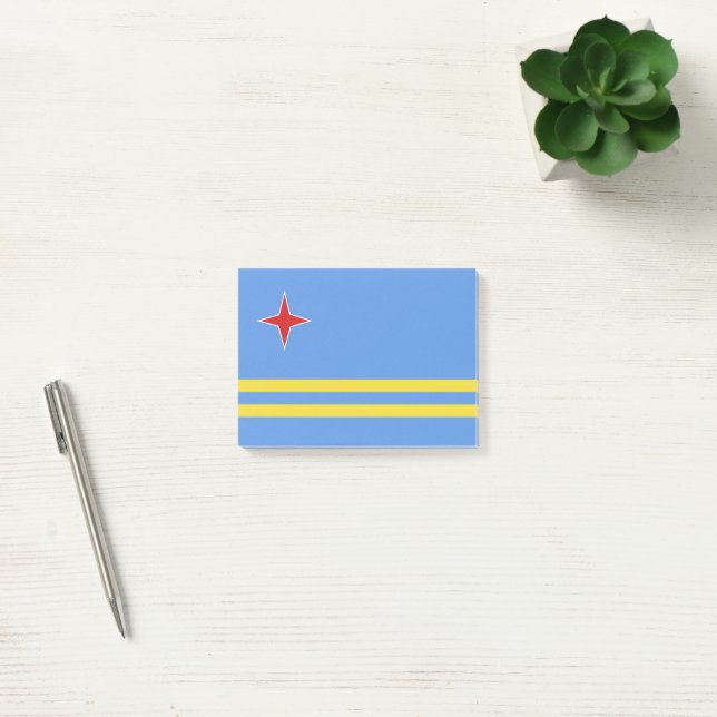 Bloco De Notas bandeira de Aruba (Escritótio)