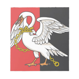 Bloco De Notas Bandeira de Buckinghamshire (condado do Reino Unid
