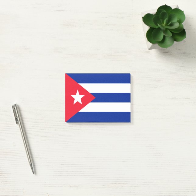 Bloco De Notas Bandeira de Cuba (Escritótio)