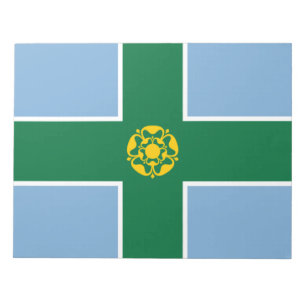 Bloco De Notas Bandeira de Derbyshire (Condado da Inglaterra, Rei