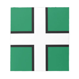 Bloco De Notas Bandeira de Devon (condado do Reino Unido)