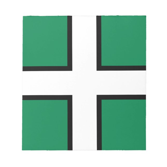 Bloco De Notas Bandeira de Devon (condado do Reino Unido) (Frente)