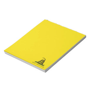 Bloco De Notas Bandeira de Gadsden Don't Tread on Me