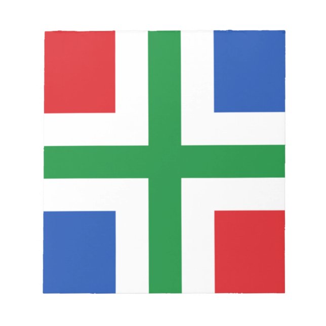 Bloco De Notas Bandeira de Groningen (província) (Frente)